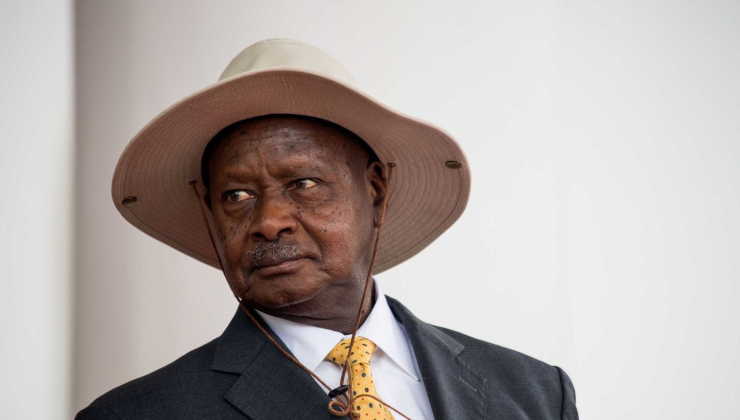 Il presidente dell'Uganda Yoweri Musaveni