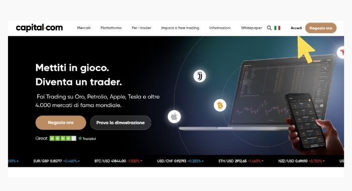 studiare trading con capital