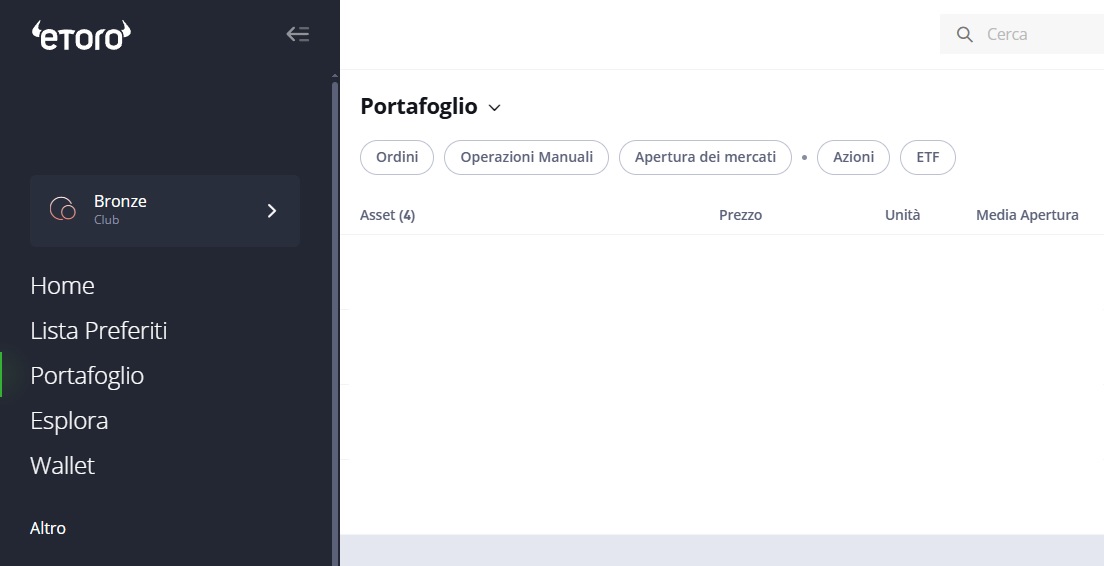 portafoglio eToro