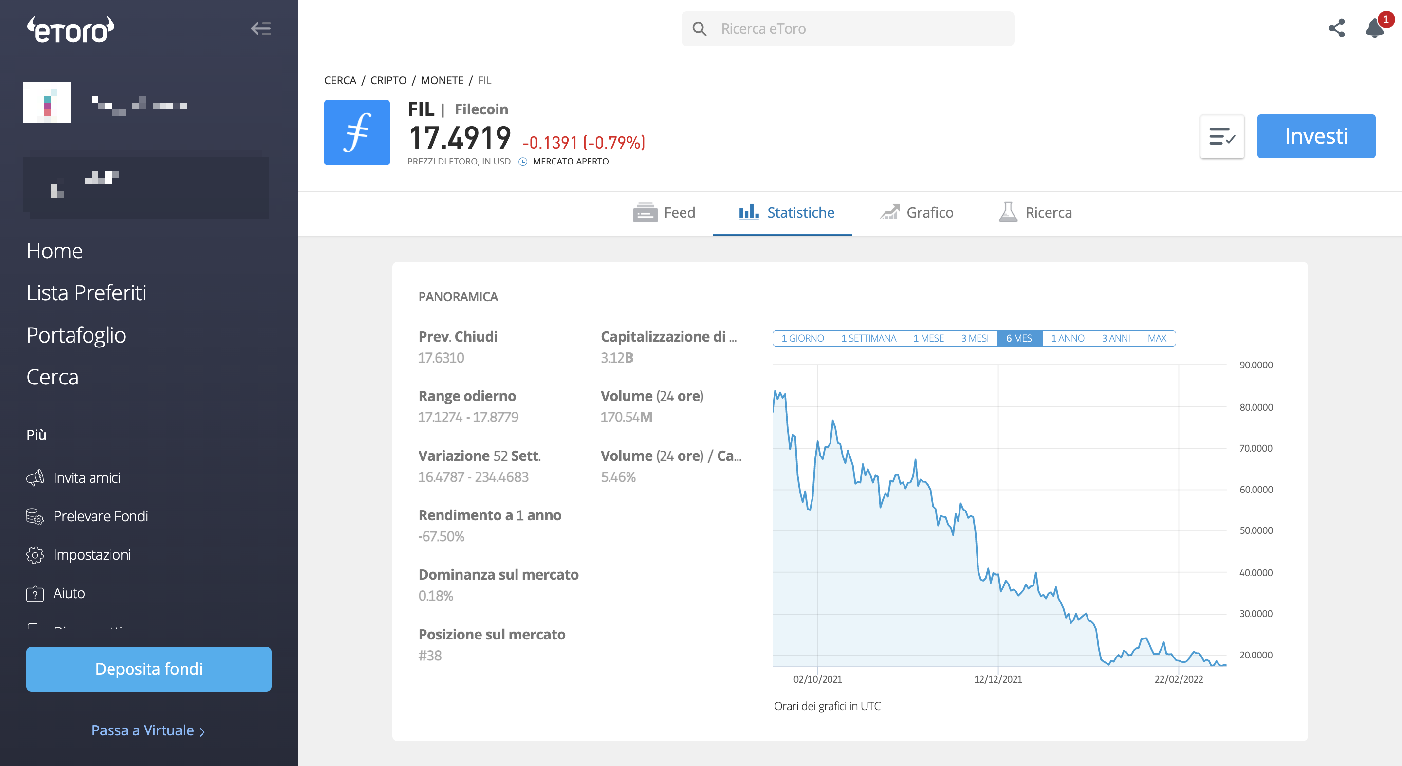 comprare filecoin
