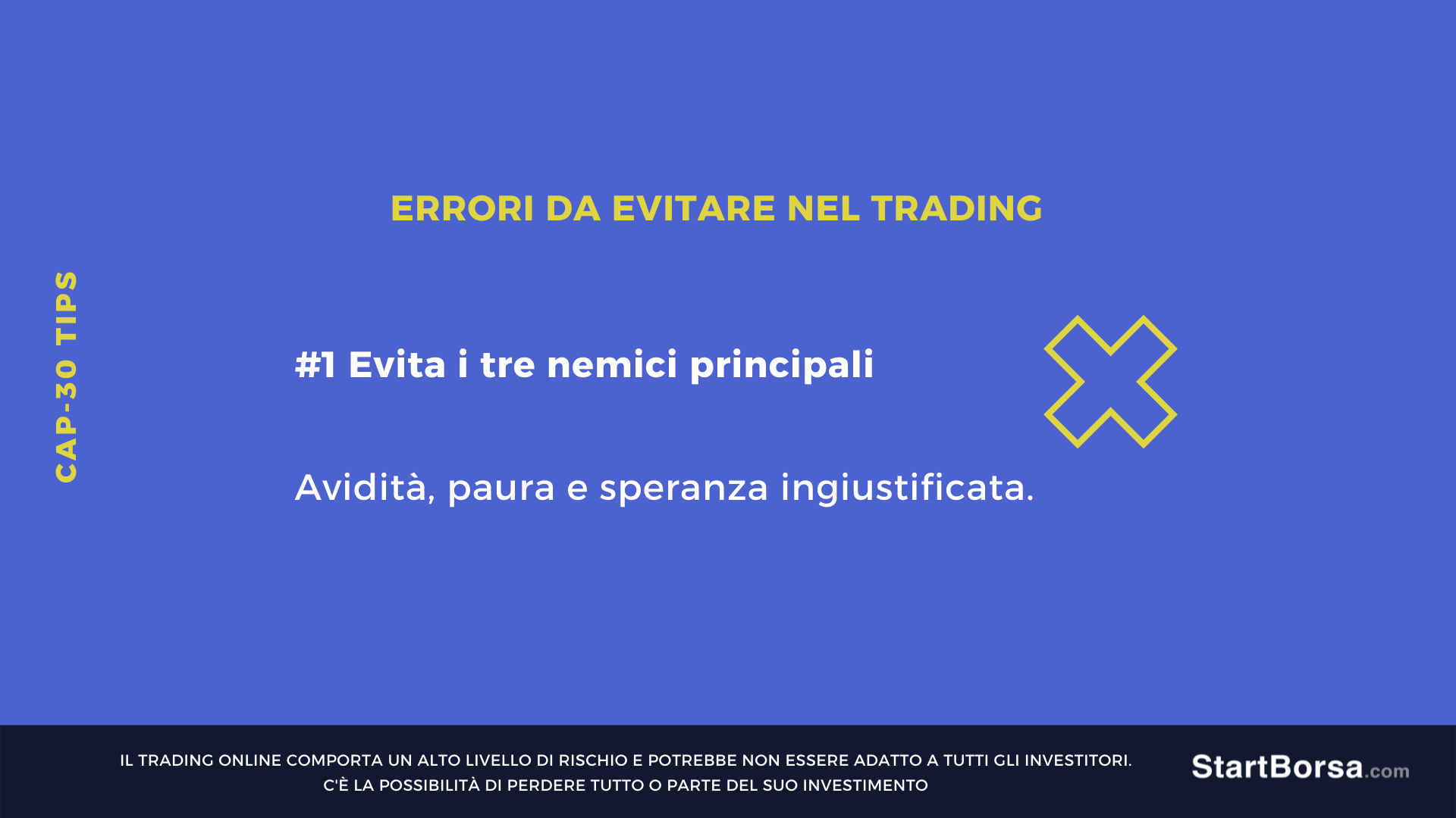 errori da evitare nel trading