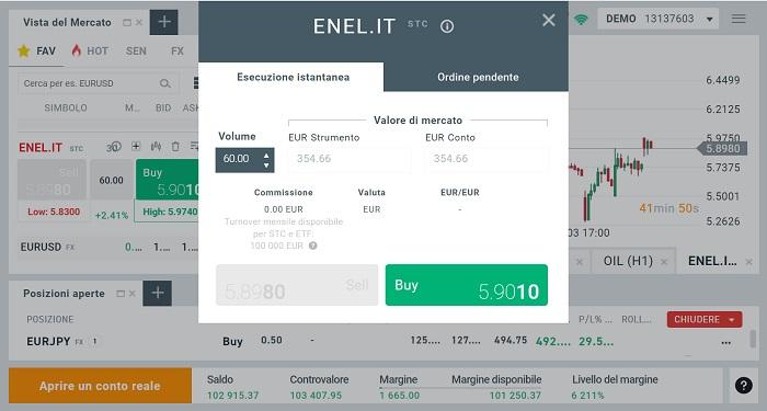 esempio trading xtb