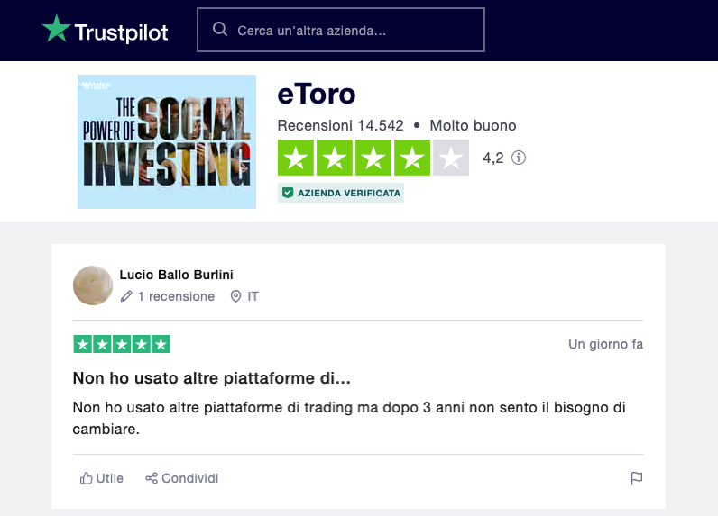 recensioni etoro italia