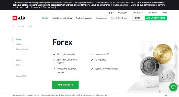 mercati piattaforma xtb