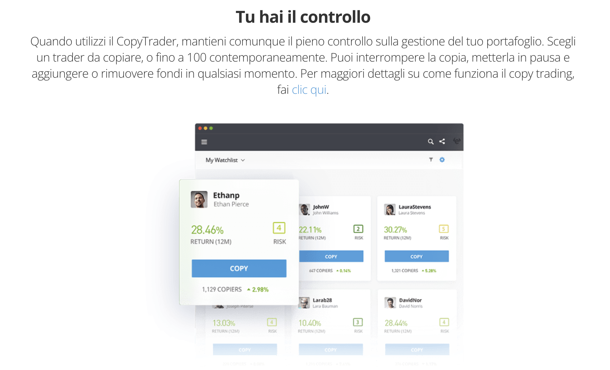 Piattaforme trading per copiare