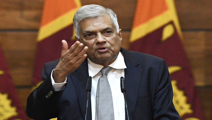 Il primo ministro dello Sri Lanka, Ranil Wickremesinghe 